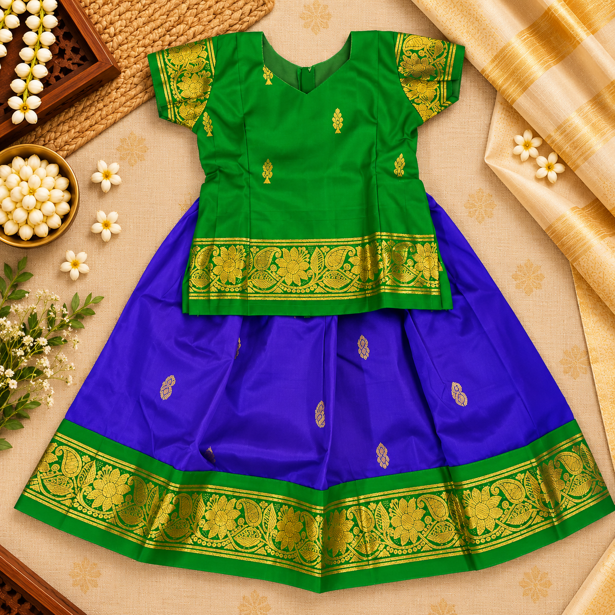 Pattu Pavadai Design 12